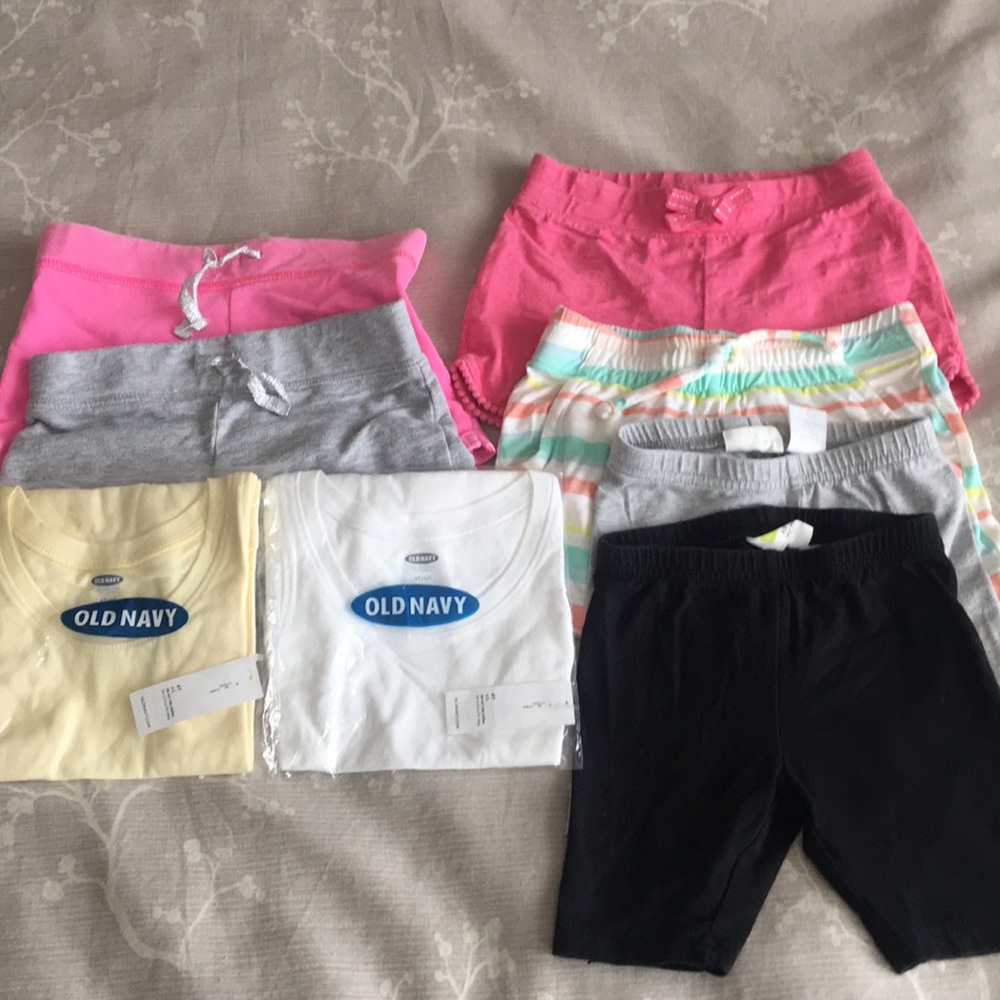 Little girls shorts and t-shirts